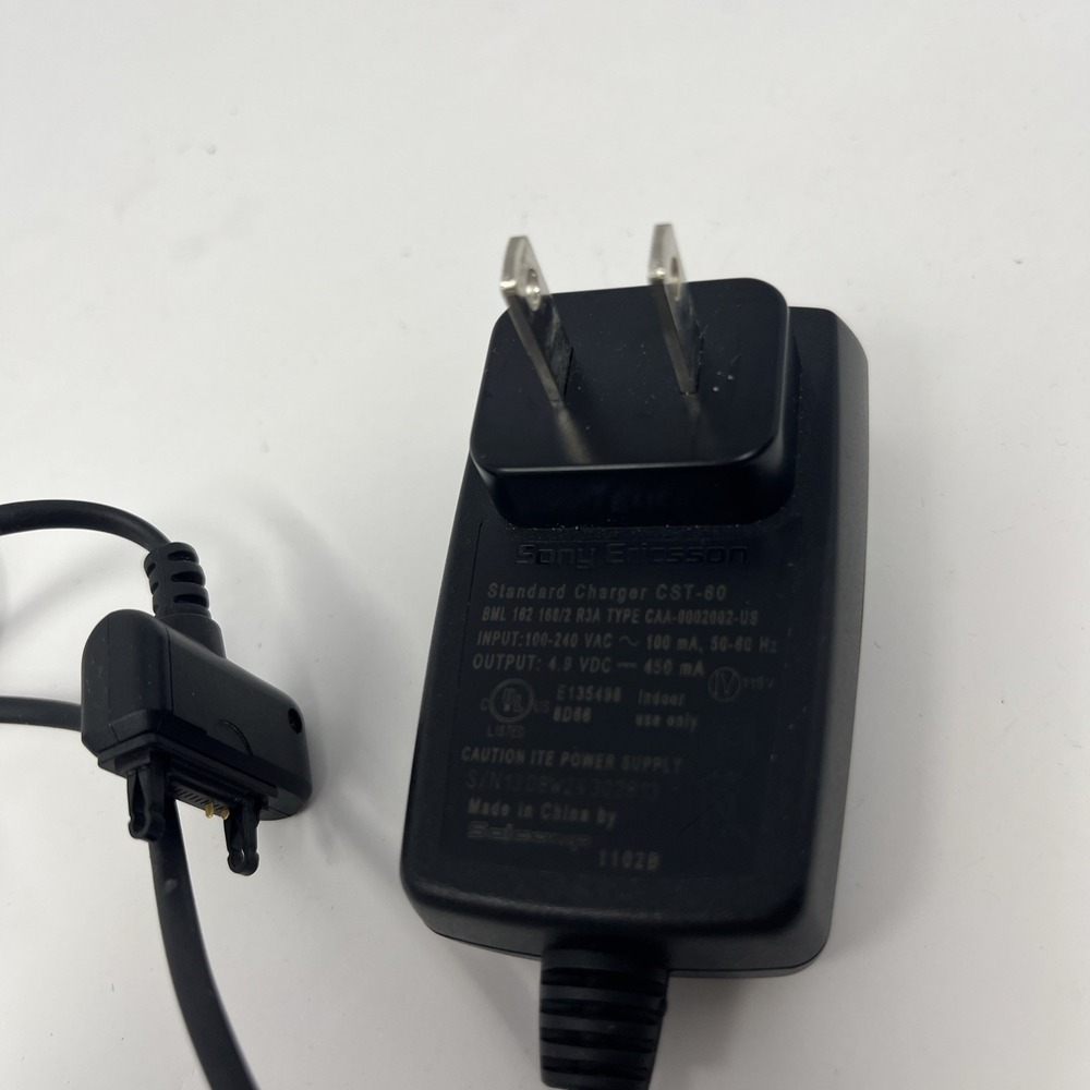 Sony E CST-60 AC Power Supply Adapter Charger Cord 4.9V 450mA — Tested Works